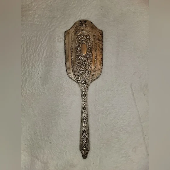 19th Century sterling silver hand mirror - Picture 9 of 9